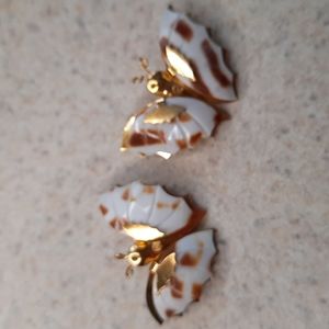 Matching butterfly broochs